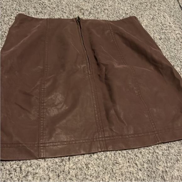 Free People Modern Femme Vegan Leather Skirt - Picture 5 of 5